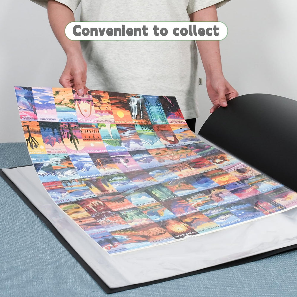 ALL4JIG puzzle saver keeps colors vibrant without warping.
