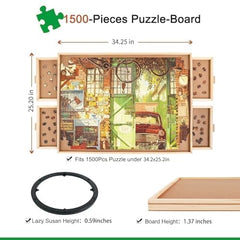 ALL4JIG puzzle table cover protects your puzzle during breaks.