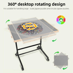 ALL4JIG puzzle table non-slip surface keeps pieces secure during assembly