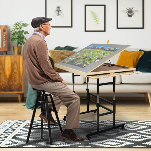ALL4JIG adjustable tilt angle feature for comfortable puzzle viewing