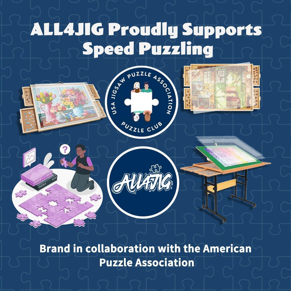 ALL4JIG safe rounded edges protect hands during puzzle sessions.