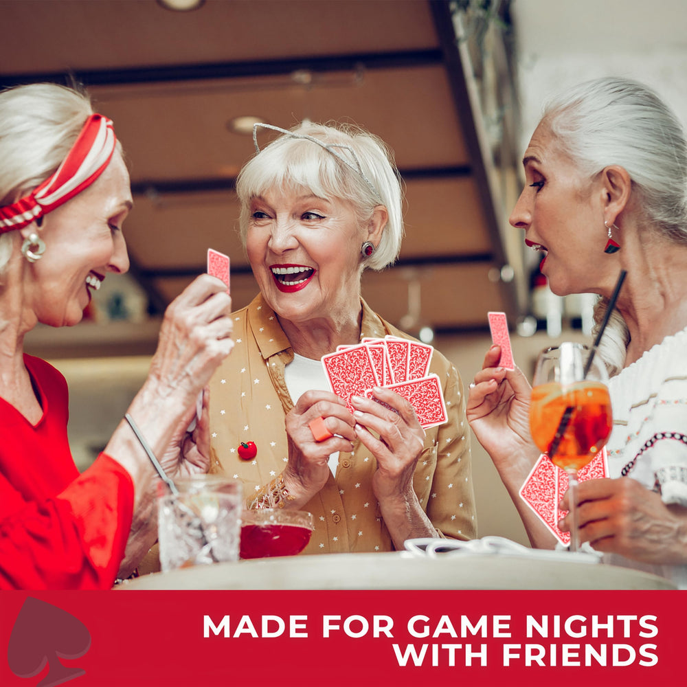 All7s Deluxe Canasta rotating tray keeps cards accessible and comfortable.