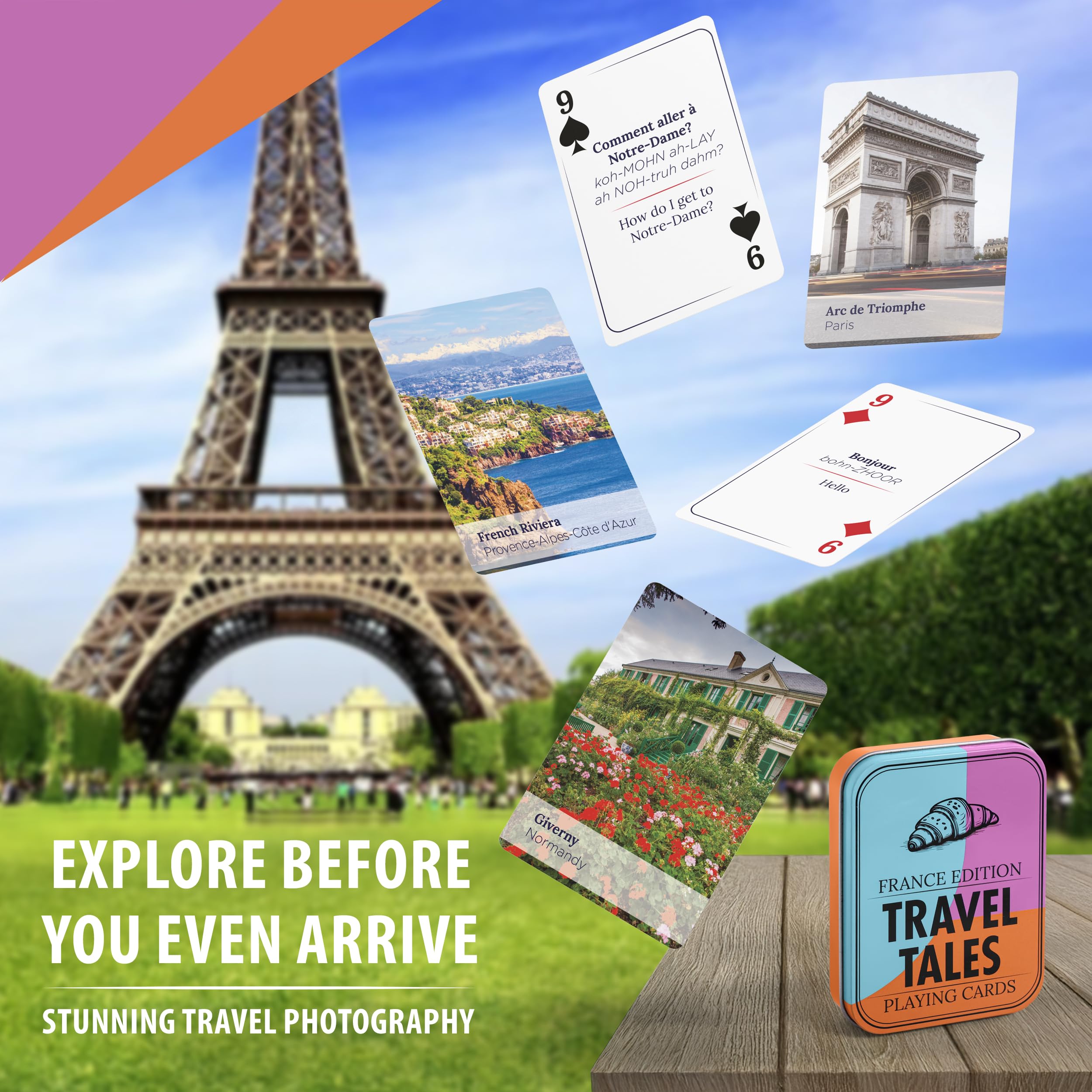 All7s Travel Tales France Edition gift pack is compact and ready to gift.