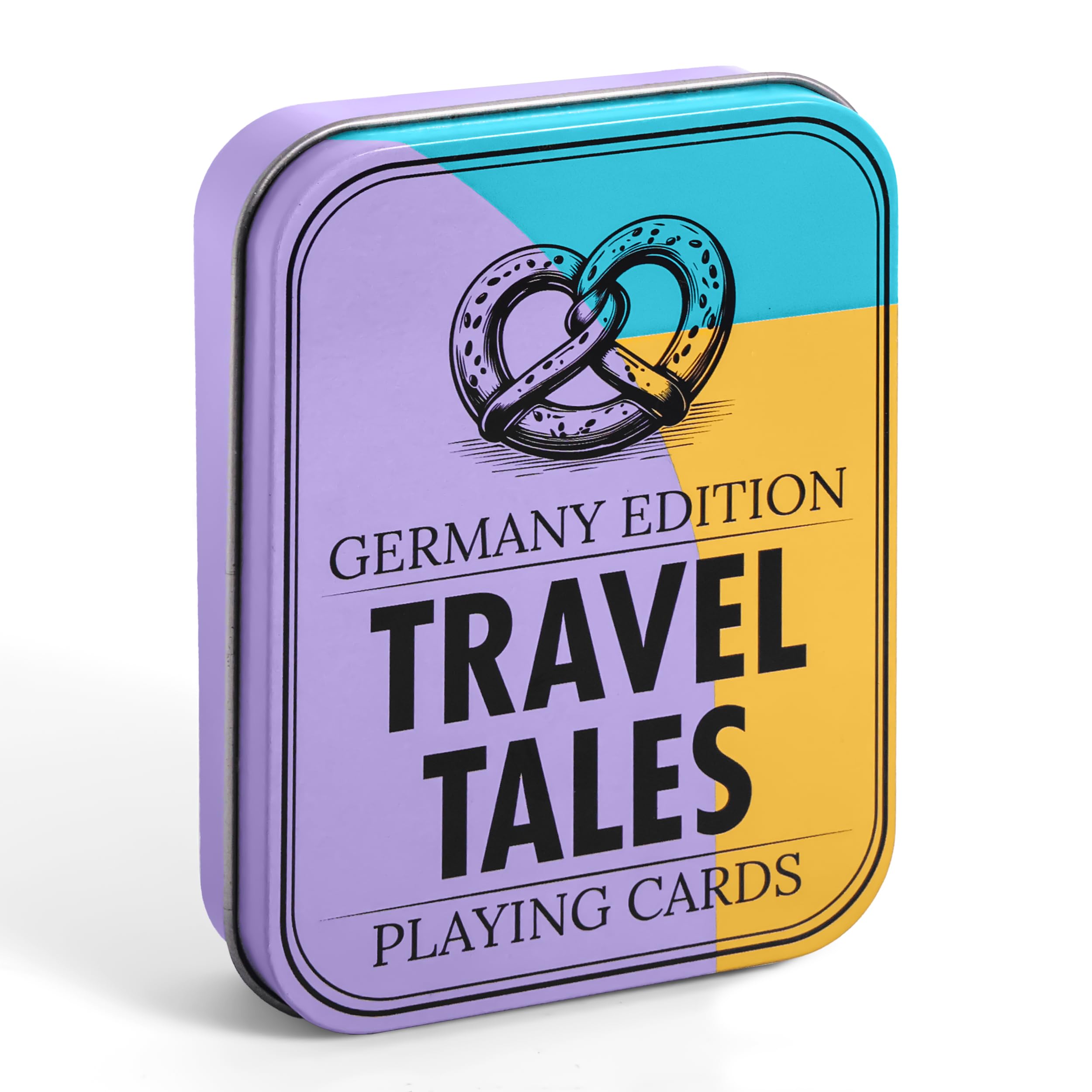 All7s Travel Tales Germany Edition deck in tin case for portable travel fun