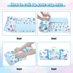 Alldomess Kids sleeping bag measures 59x24 inches for spacious rest.