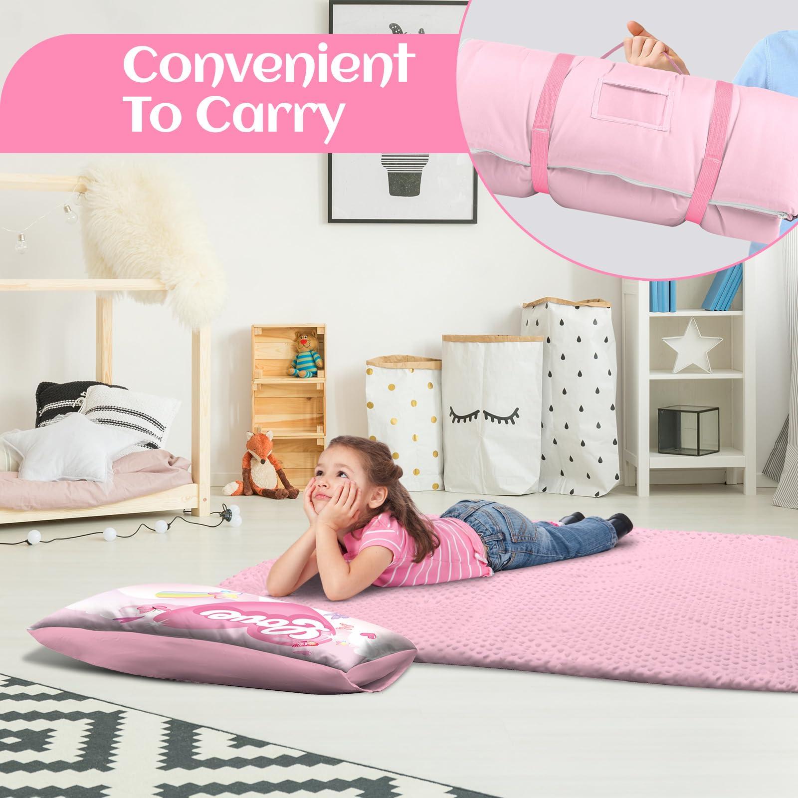 alldomess soft inner layer with Minky dot for gentle skin contact