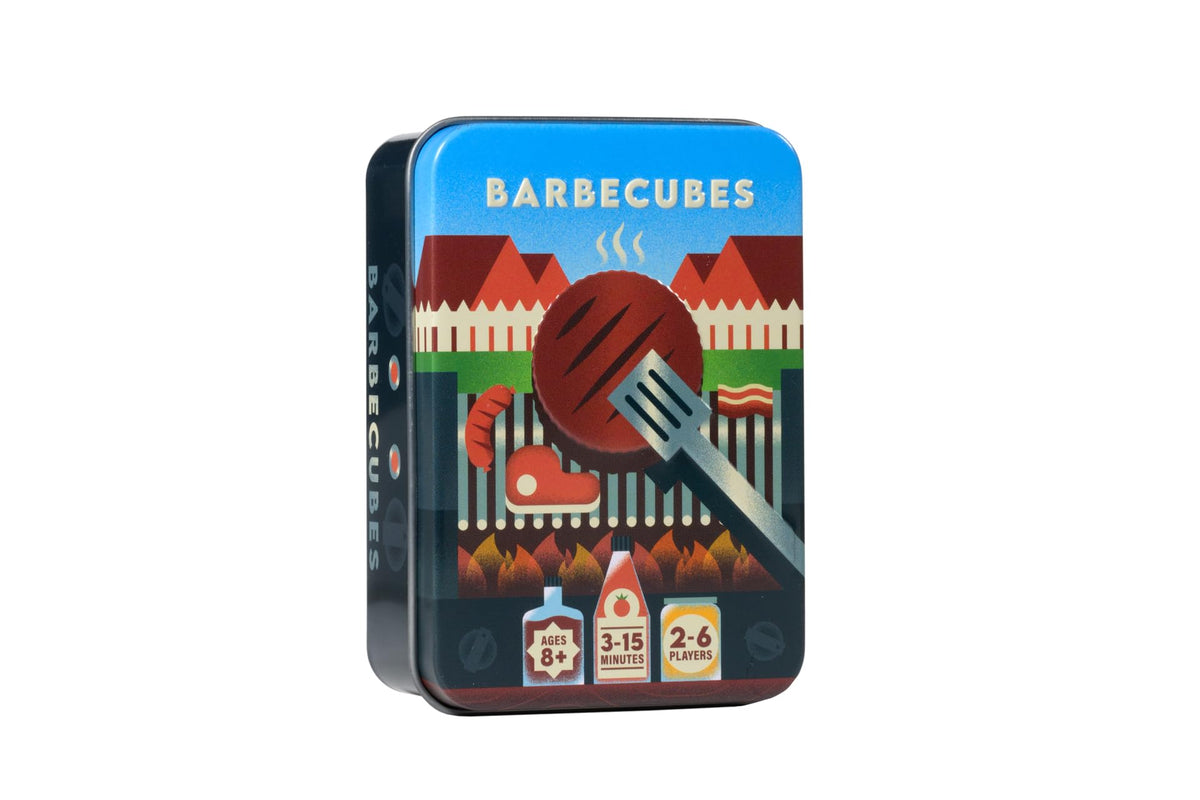 Alley Cat Games Barbecubes piece on fire ready to stack for cooperative play