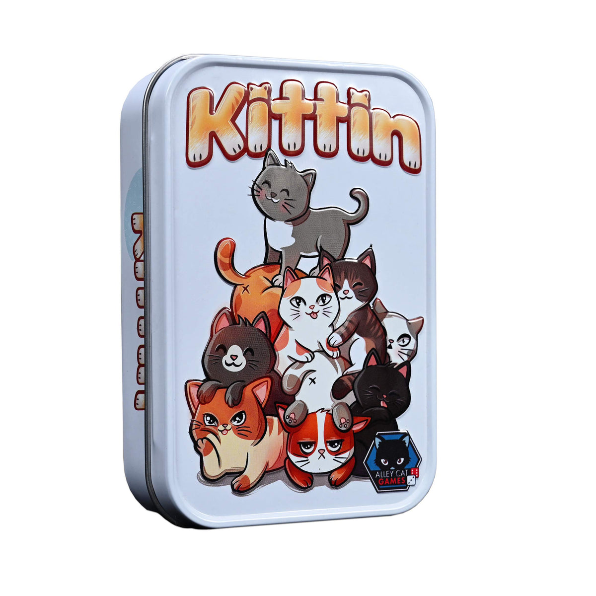 Kittin dexterity game cover by Alley Cat Games, inviting fast-paced family play.
