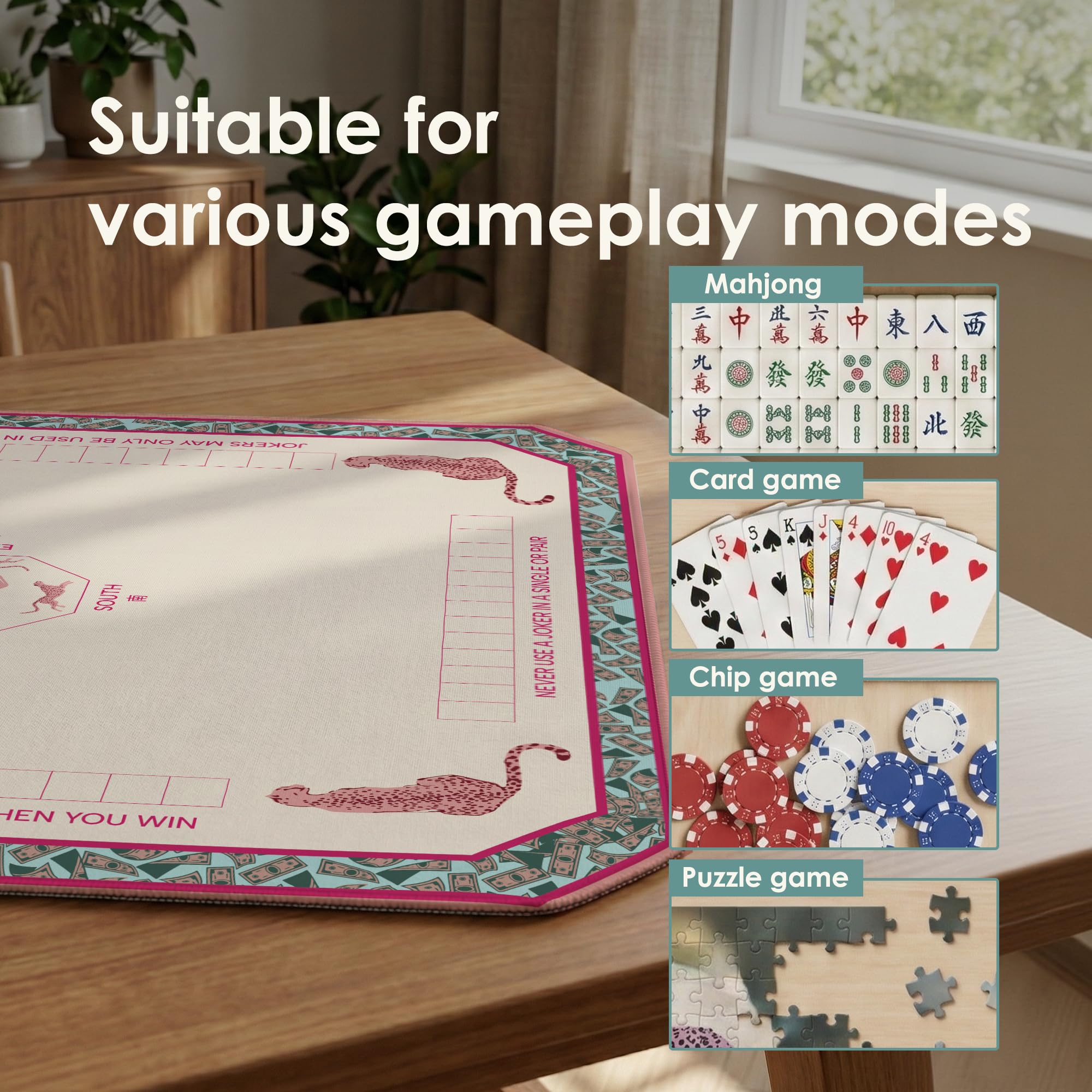 ALLINCOZY Mat fits square tables and various setups