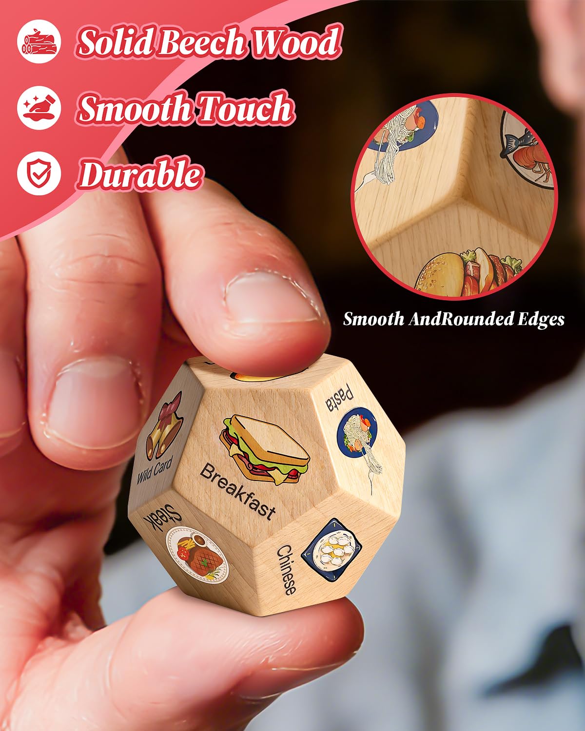 Allotall date-night dice on the table spark lighthearted meals.