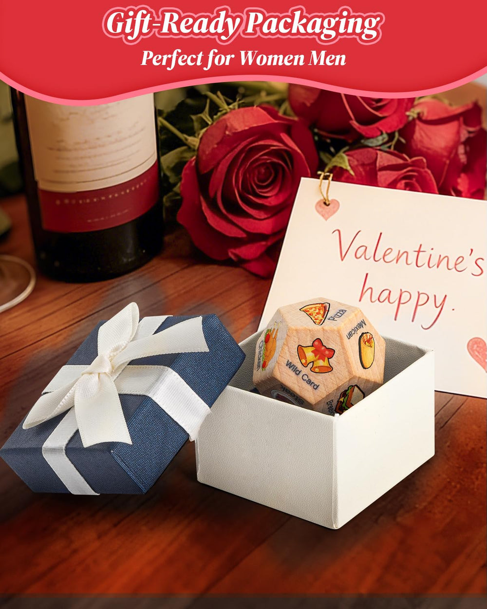 Allotall gift box-ready dice packaging, ready to give without extra wrapping.