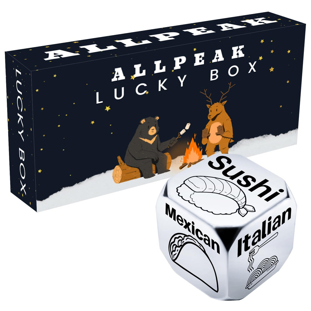 Allpeak date night dice packaging ready-to-gift for a romantic surprise