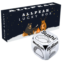 Allpeak date night dice packaging ready-to-gift for a romantic surprise