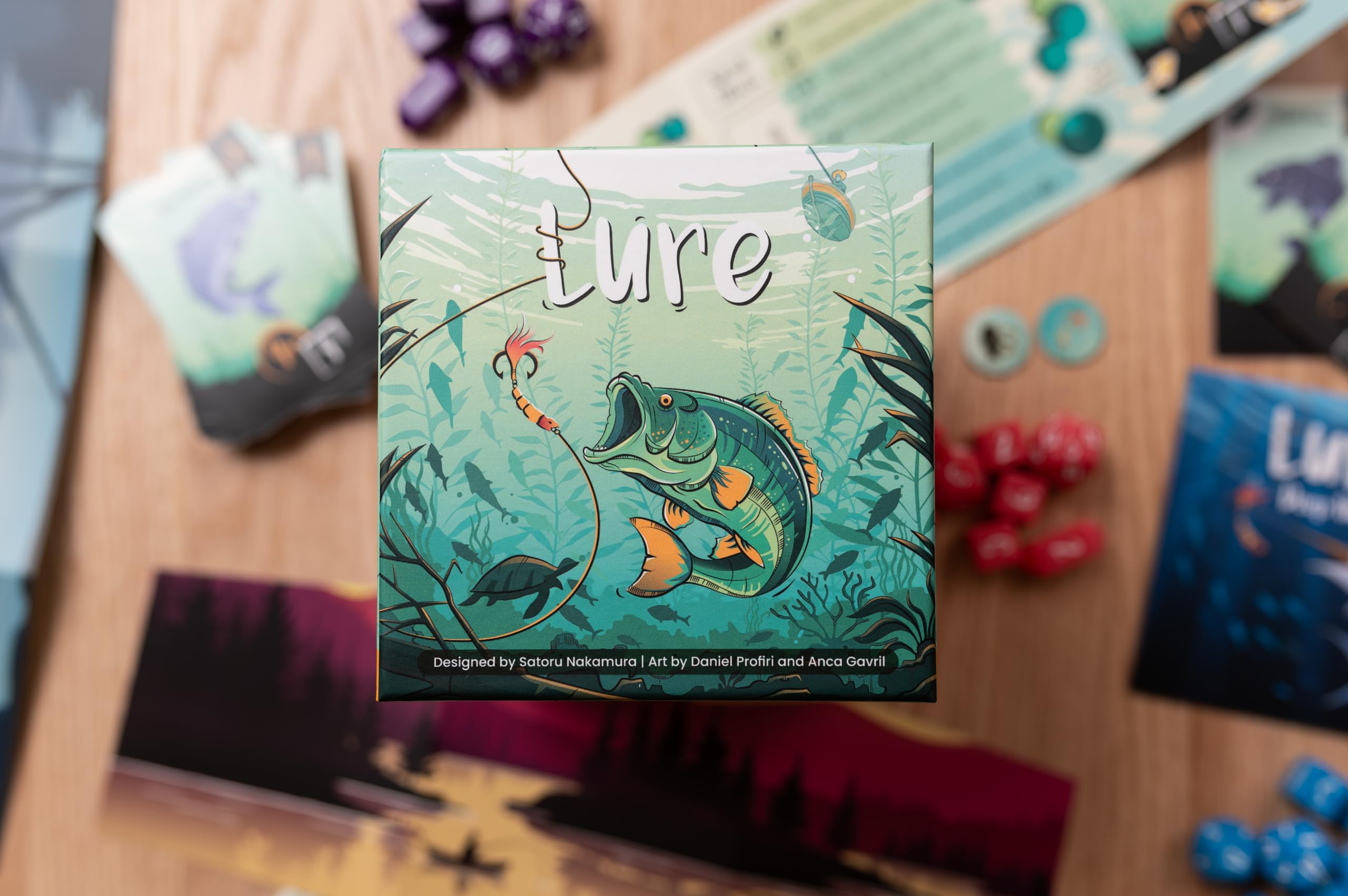 Allplay Lure board game player screen with wagers for secret bidding.