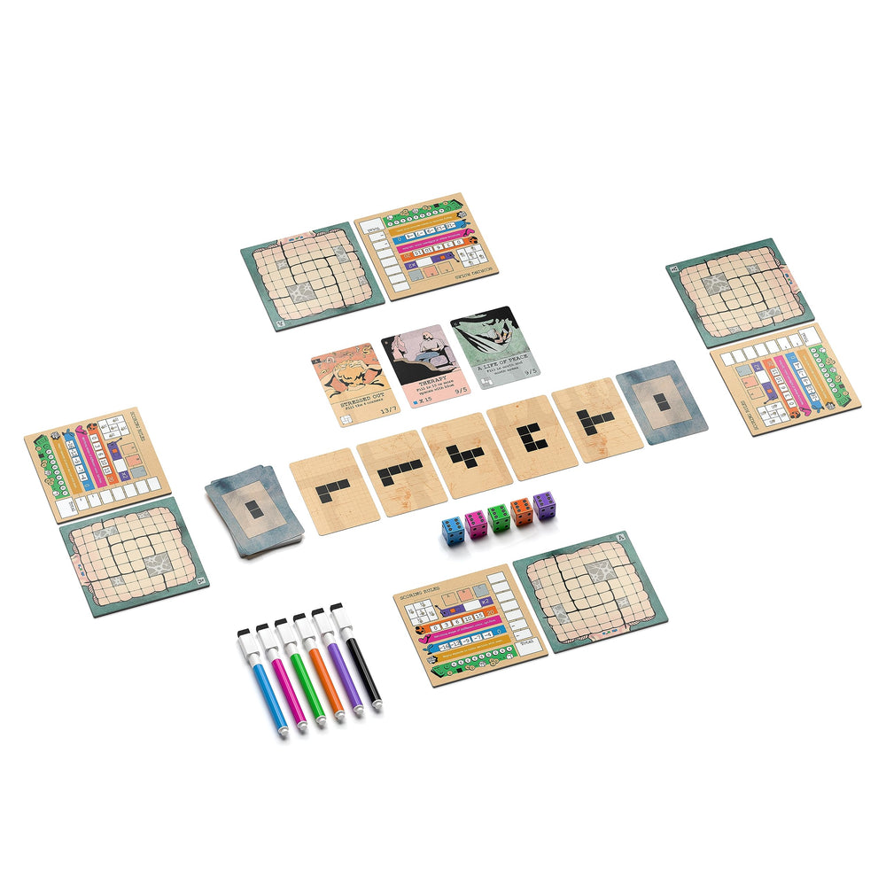 Allplay Mind Space board game color dice invite vibrant choices during play.