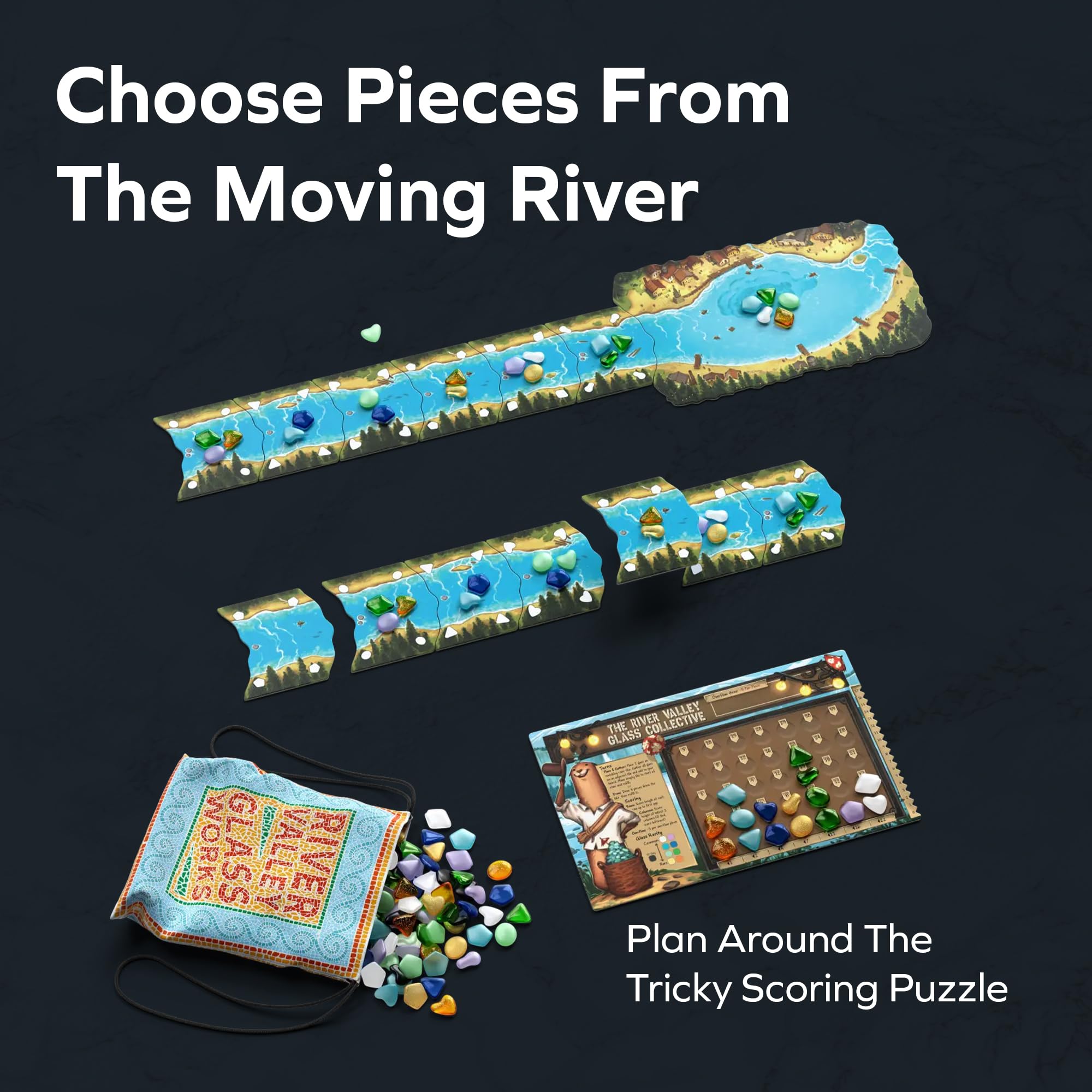 ALLPLAY River Valley custom wood meeples provide a premium, satisfying grip