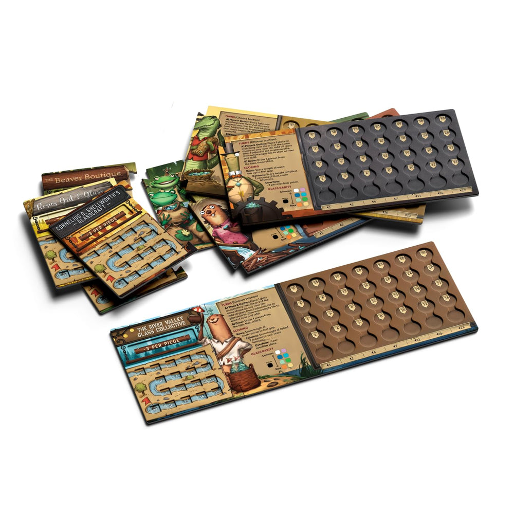 ALLPLAY River Valley uneven glass colors in bag encourage timing-based strategy
