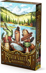 ALLPLAY River Valley Glassworks tiles showcase vibrant colors for quick family game night drafting.