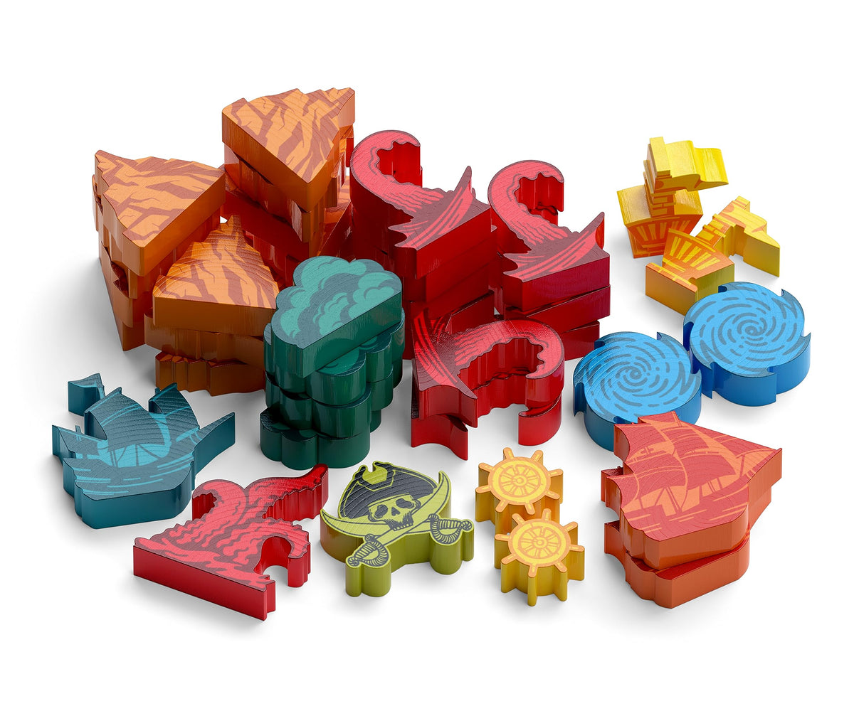 Allplay Sail board game: two-player co-op trick-taking with pirate powers