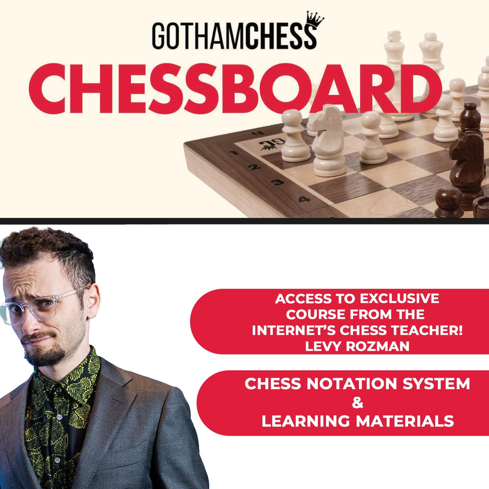 Allstar GothamChess Board with magnetic pieces keeps setup stable during transit.