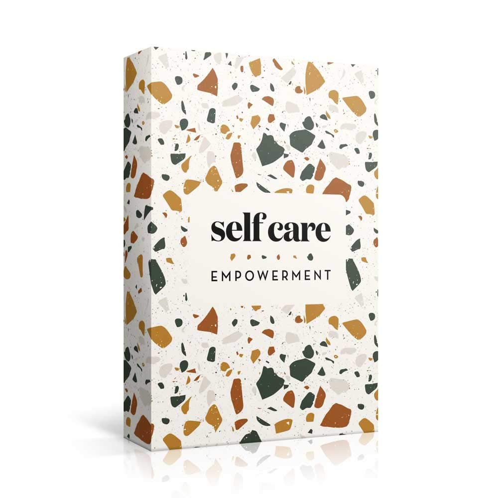 Allura & Arcia empowering self-care cards box front for mindful gifting