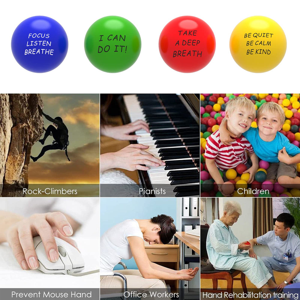 ALMAH stress balls used at desk to relieve tension.