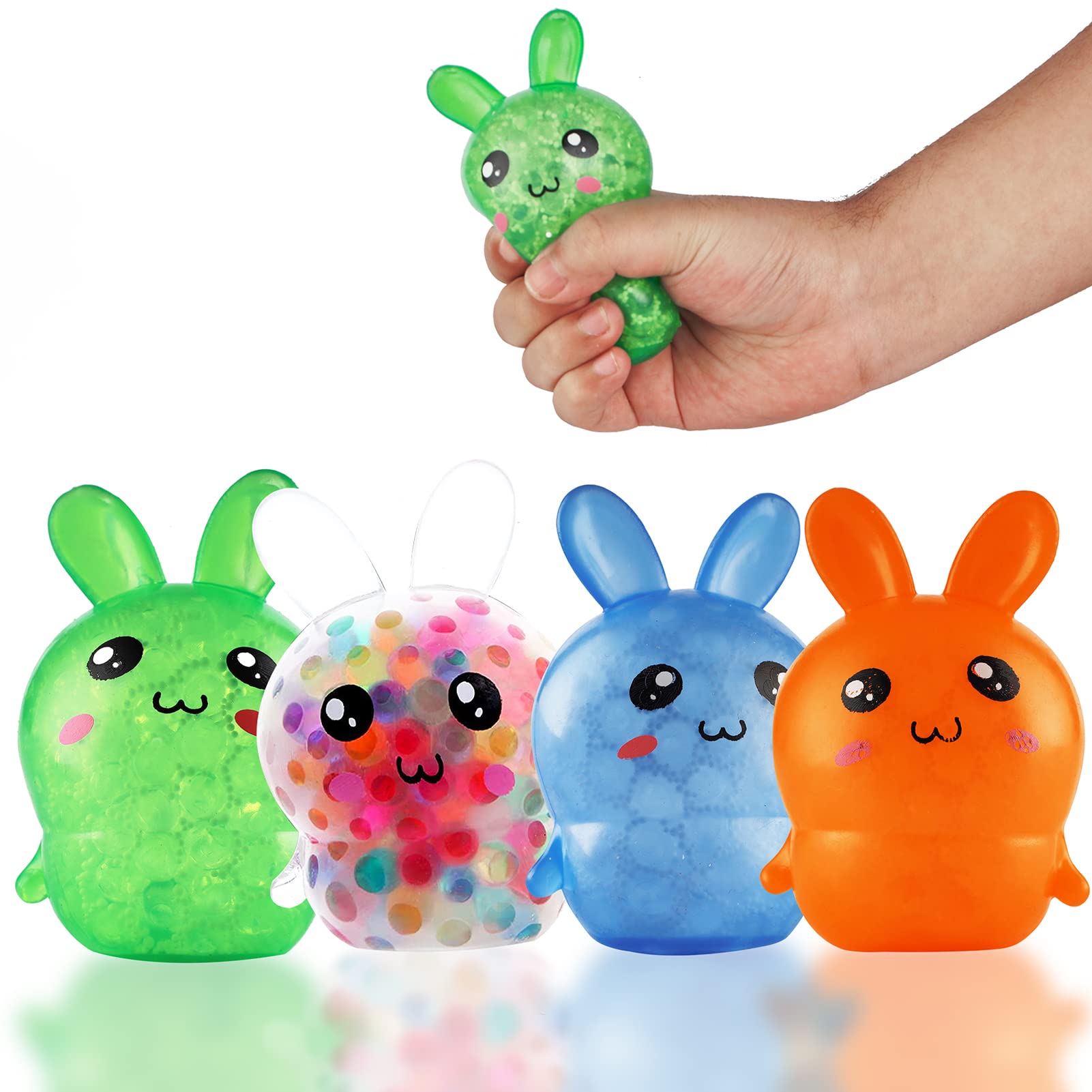 ALMHH Easter Bunny stress ball white helps relieve desk tension