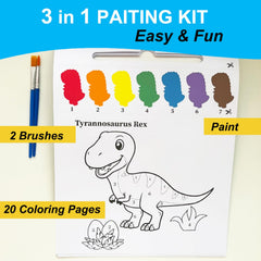 ALNETI 3-in-1 no-mess watercolors enable easy setup for kids ages 3-7.