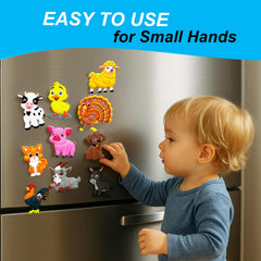 ALNETI farm magnets horse and goat strengthen fine motor skills on metal surfaces.