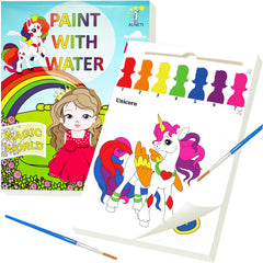 ALNETI paint with water book for kids, hero view, mess-free painting for ages 4-8