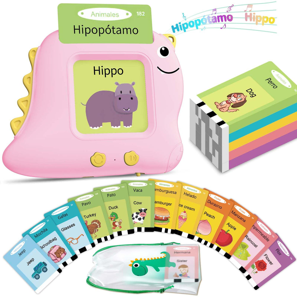 Alotwan Spanish Talking Flash Cards cover in gift-ready packaging for toddlers.