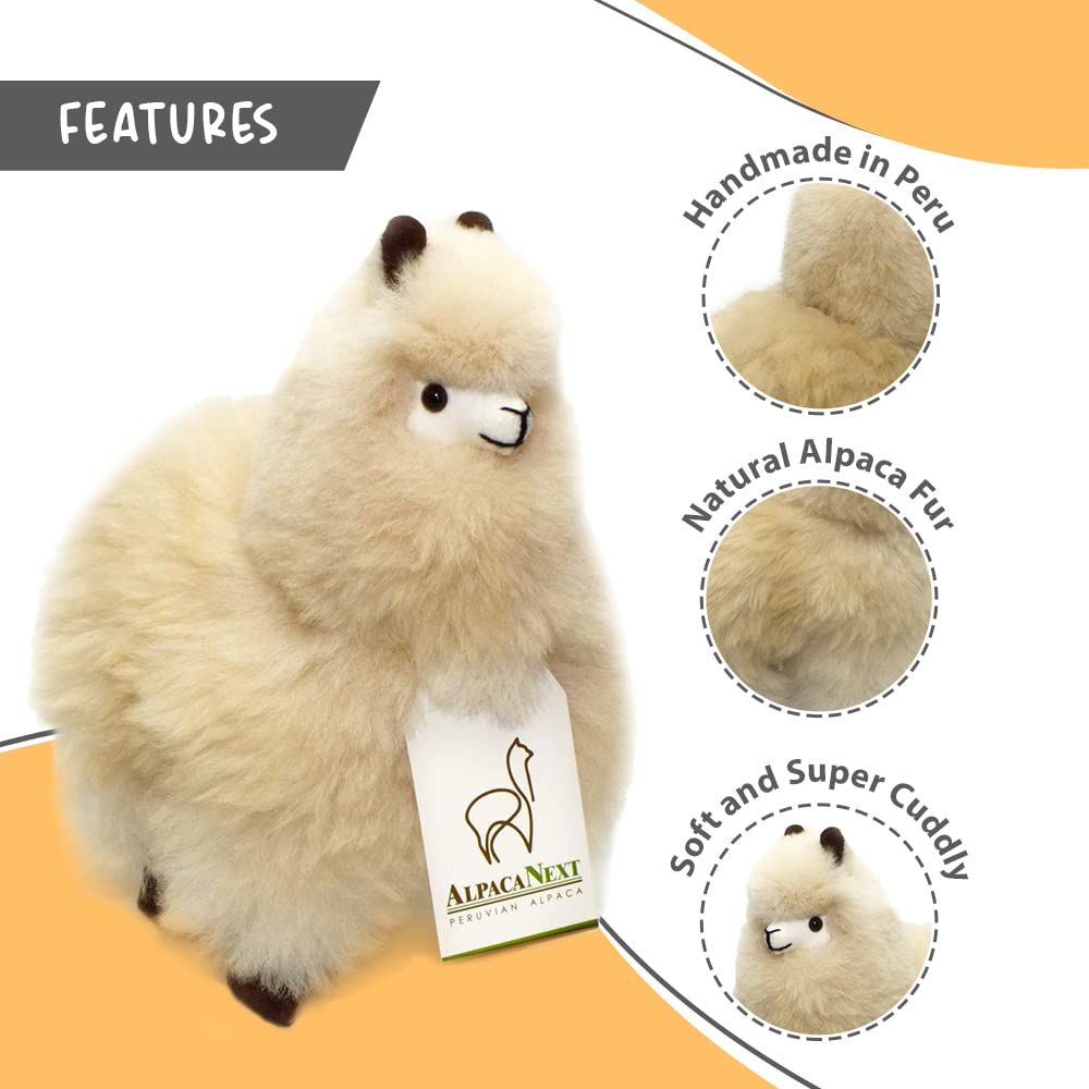 AlpacaNext natural fur plush designed for gentle hugs