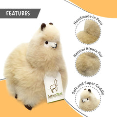 AlpacaNext natural fur plush designed for gentle hugs