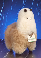 AlpacaNext 12-inch alpaca stuffed animal, soft plush for cozy hugging.