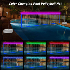Alpcouts water-filled base keeps the net stable during playful volleys