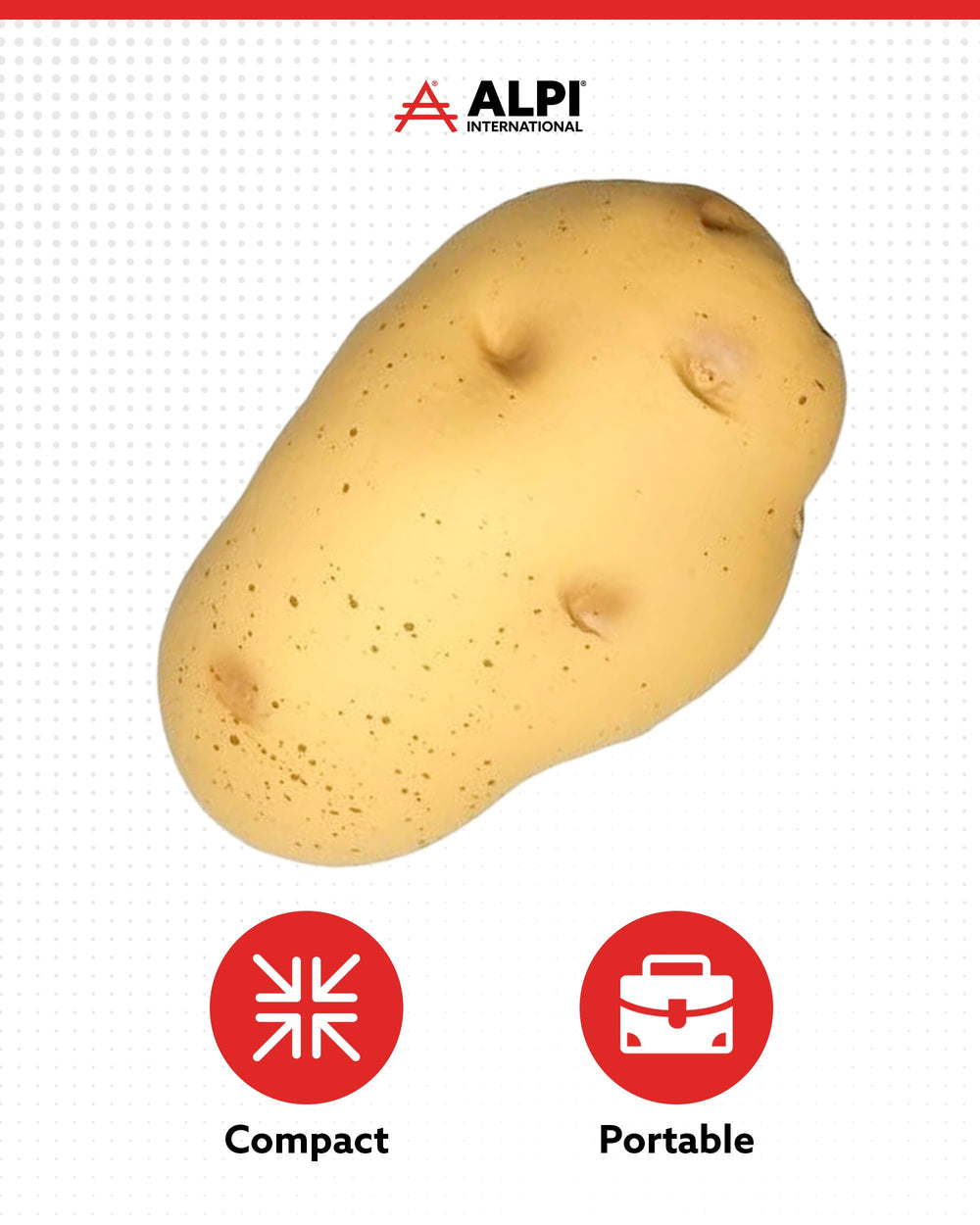 ALPI Emotional-support plush potato for a playful desk companion
