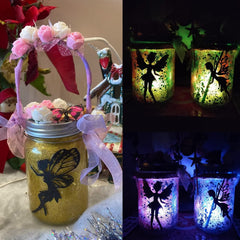 Alritz Fairy Lantern Kit remote control for color-changing lighting effects.