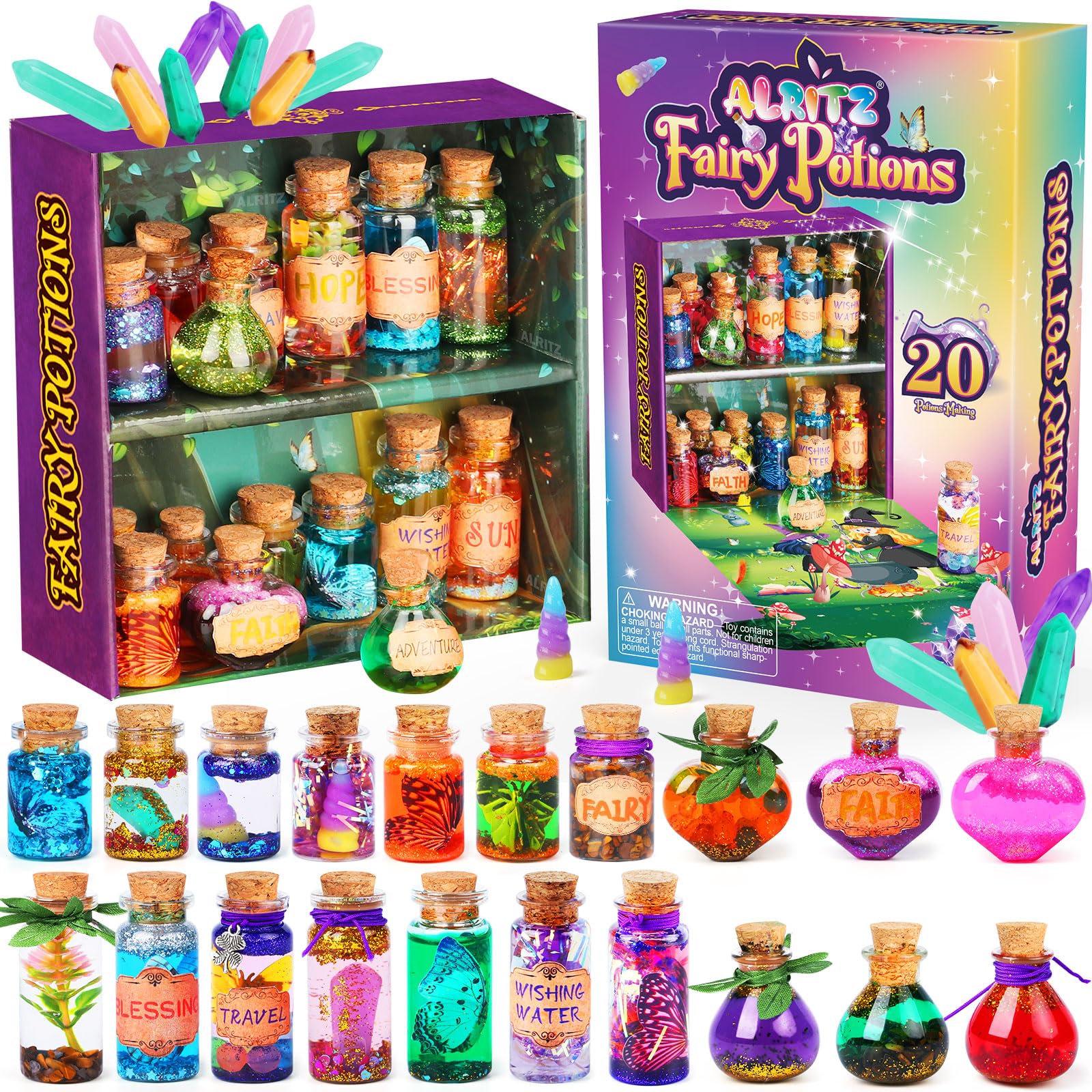 Alritz Fairy Potions Kit: magic bottles fuel imaginative play and storytelling.