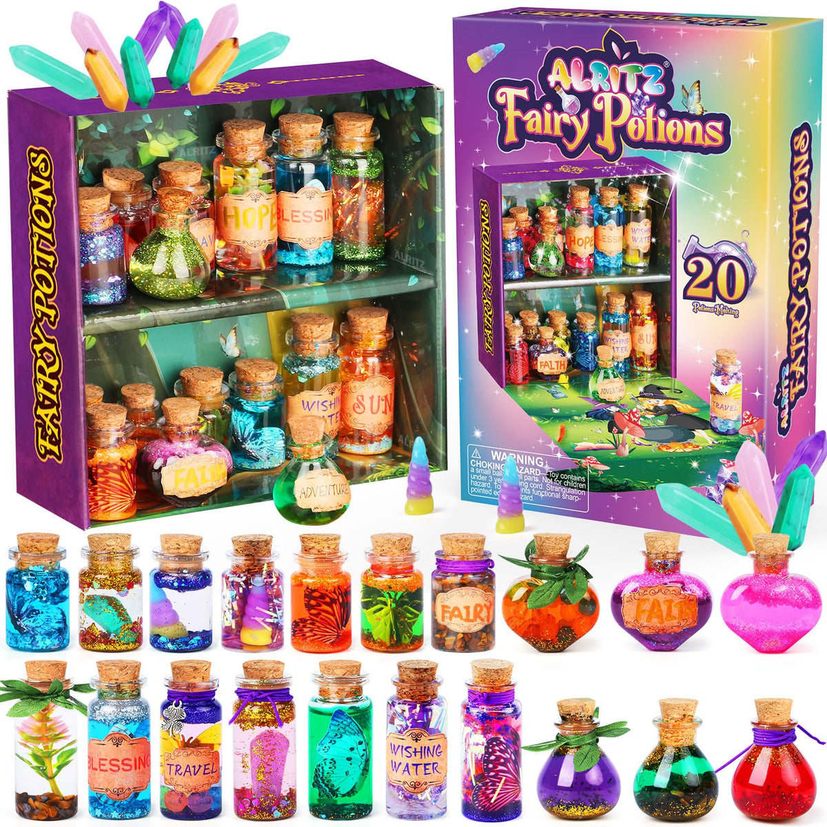 Alritz Fairy Potions Kit: magic bottles fuel imaginative play and storytelling.
