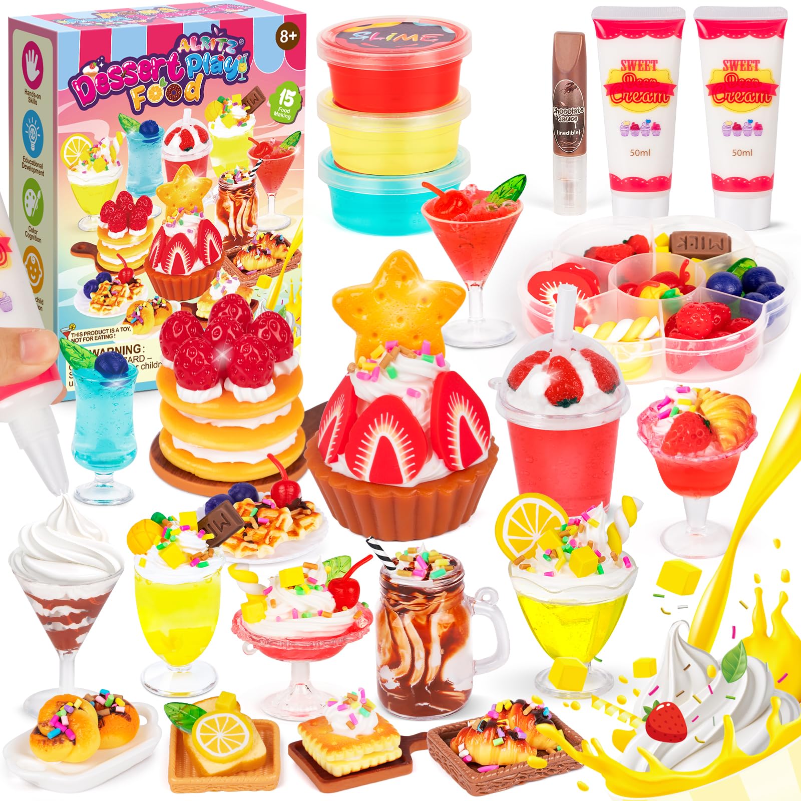 Alritz miniature desserts collection inspires imaginative play and storytelling.