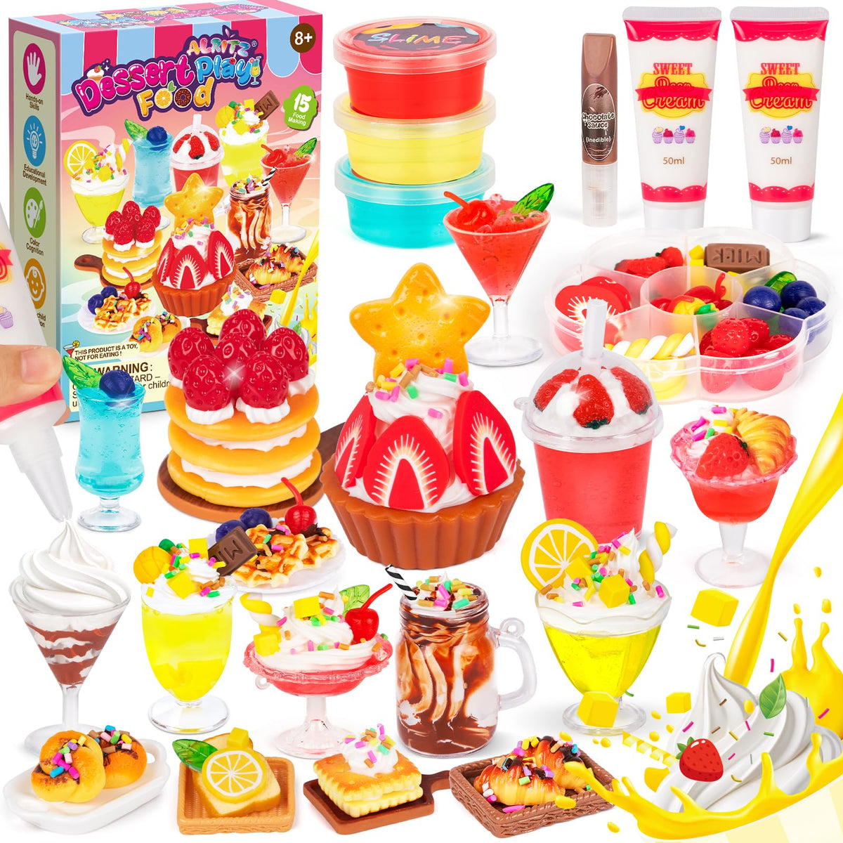 Alritz miniature desserts collection inspires imaginative play and storytelling.
