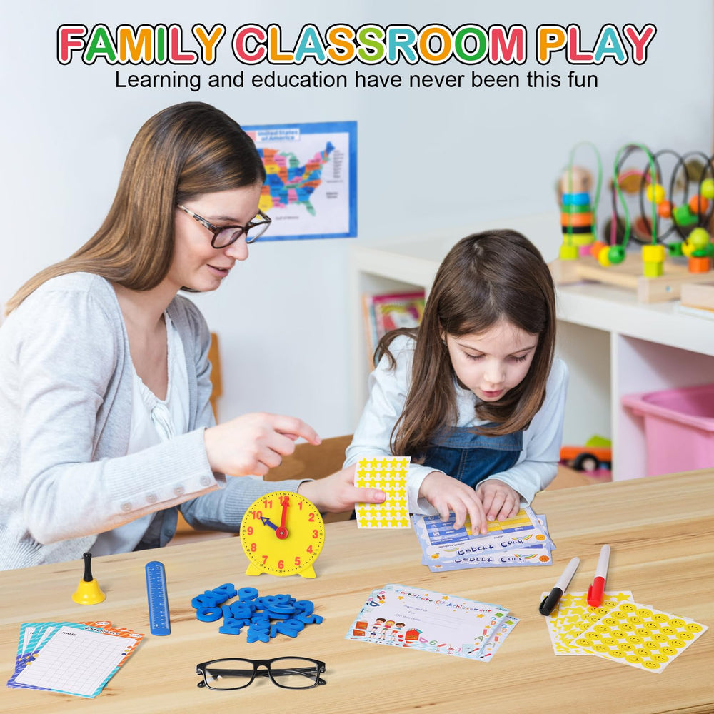 Alritz Pretend Play Teacher Set reward stickers to motivate learning games