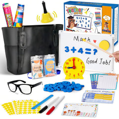 Alritz Pretend Play Teacher Set whiteboard with markers for collaborative learning and role-play