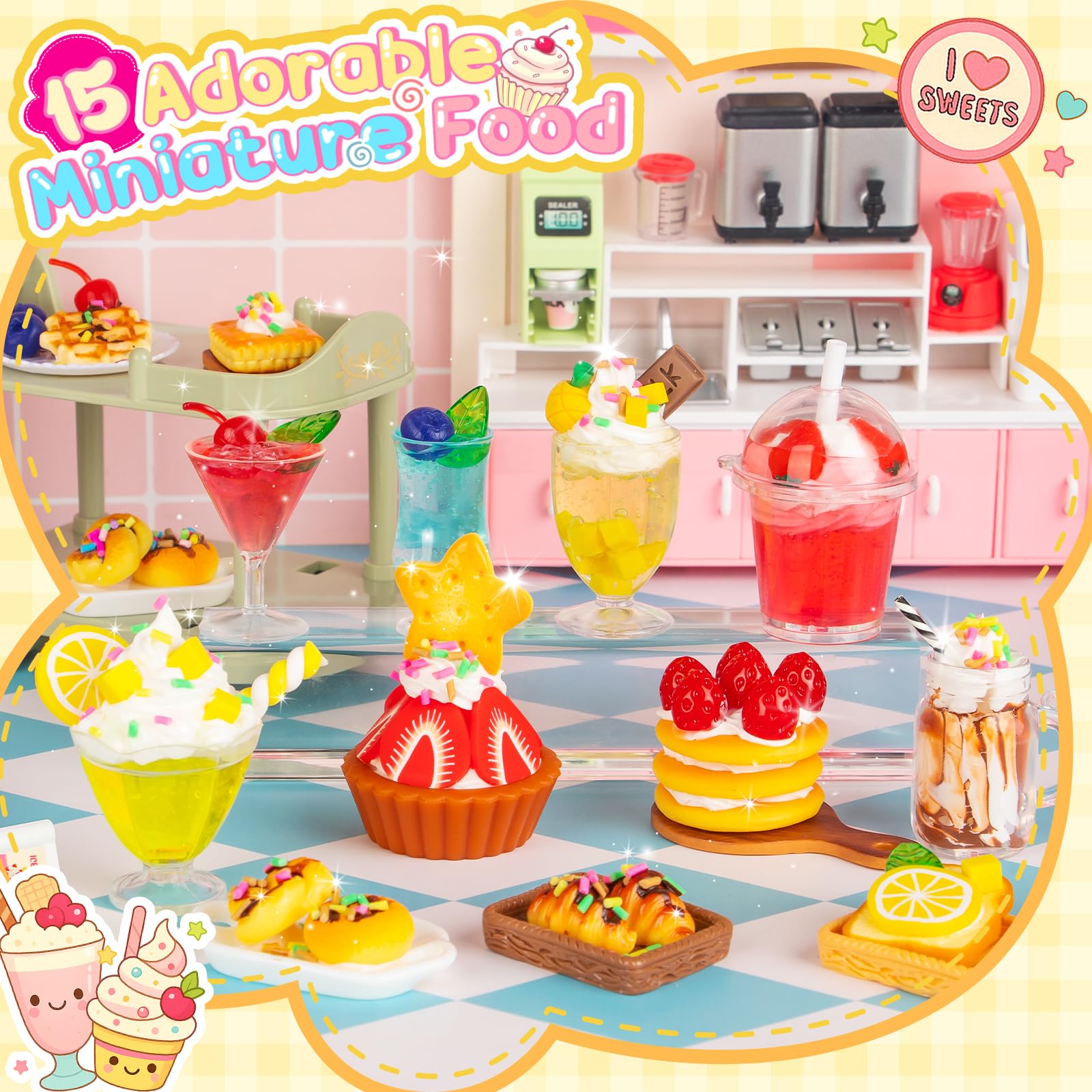 Alritz strawberry cake DIY: realistic details spark creative baking pretend play.