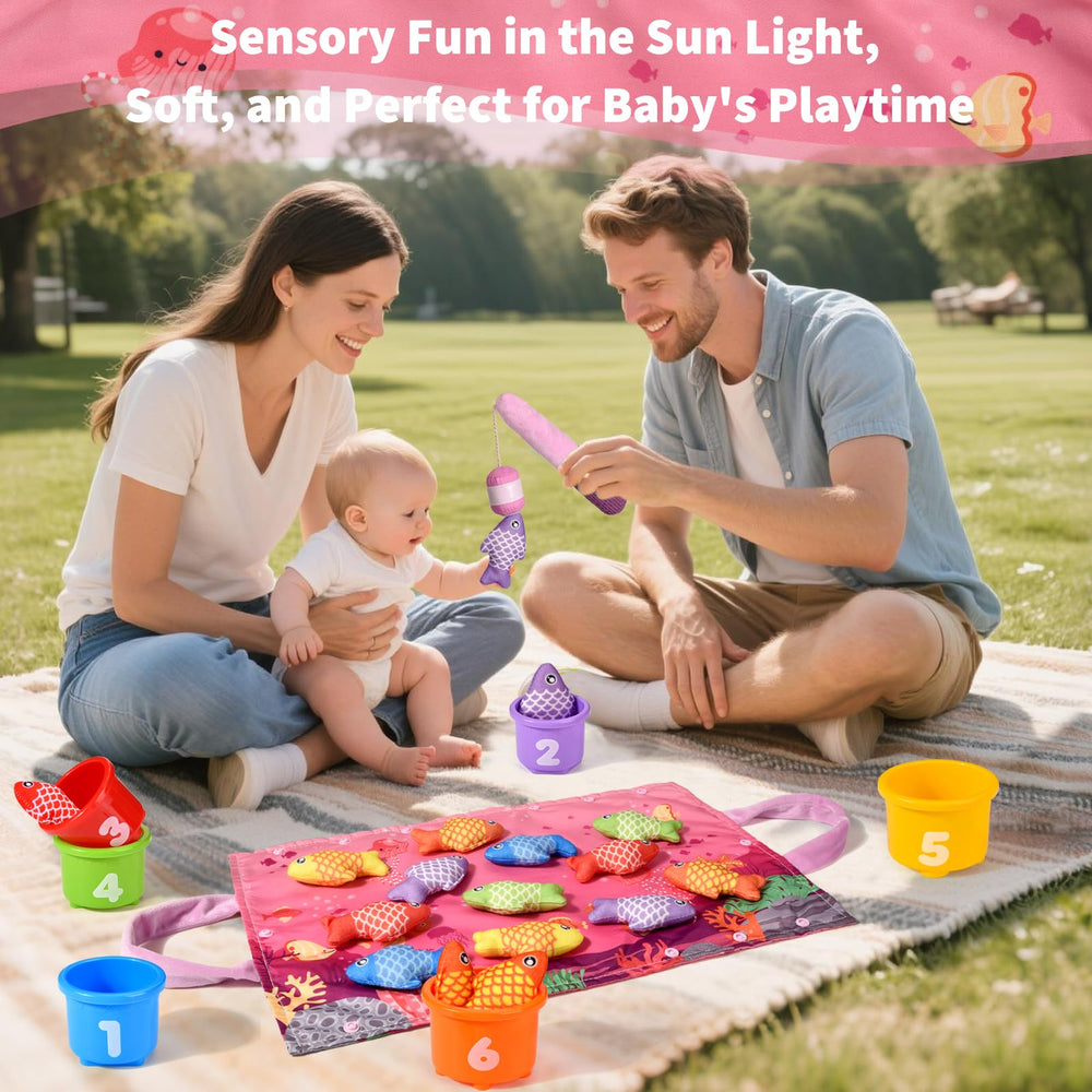 Alsatic color recognition activity – colorful fish invite sorting and classification play.