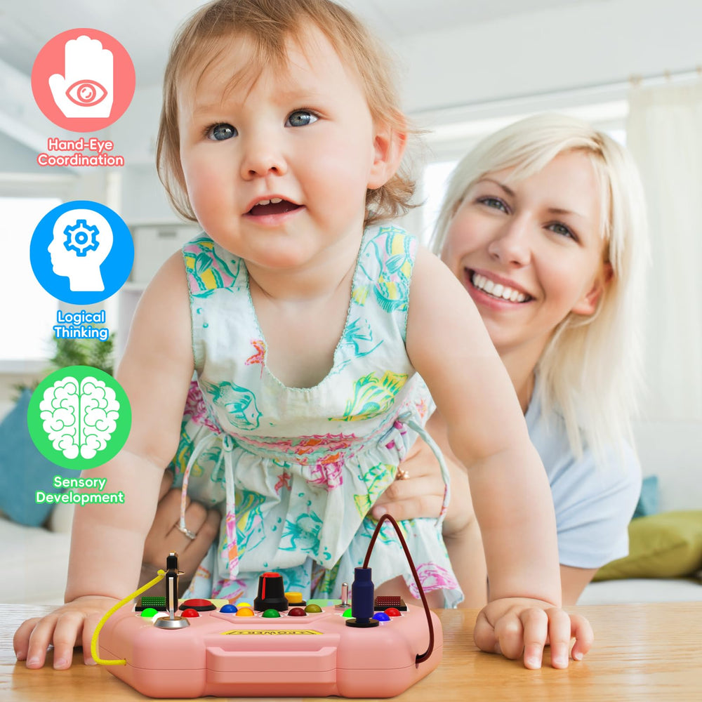 Alsatic durable ABS plastic busy board for long-lasting exploration