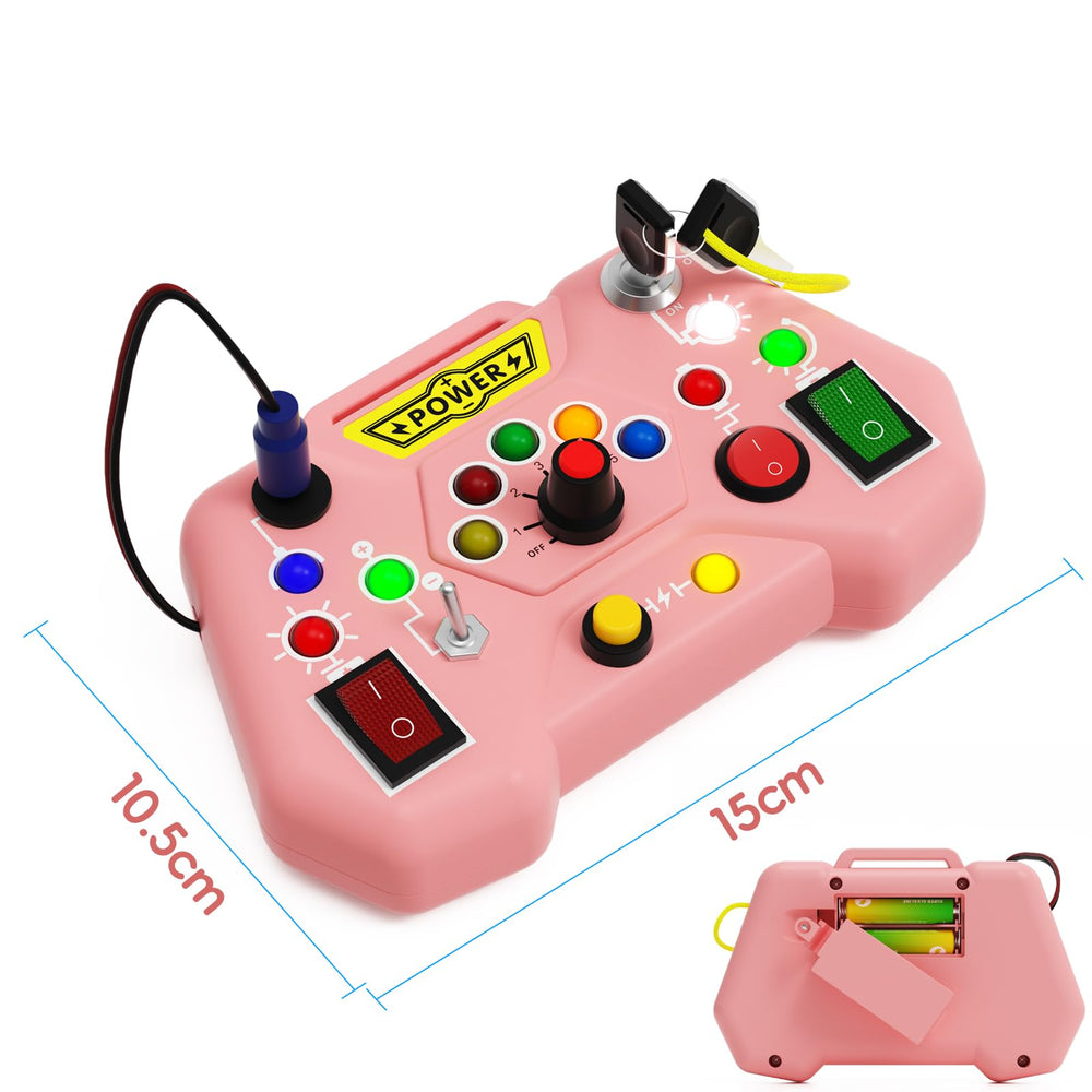 Alsatic sensory play toy with lights supports focused play sessions