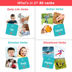 ALSOLIFE durable verb cards are extra-thick and wipeable for busy classrooms.