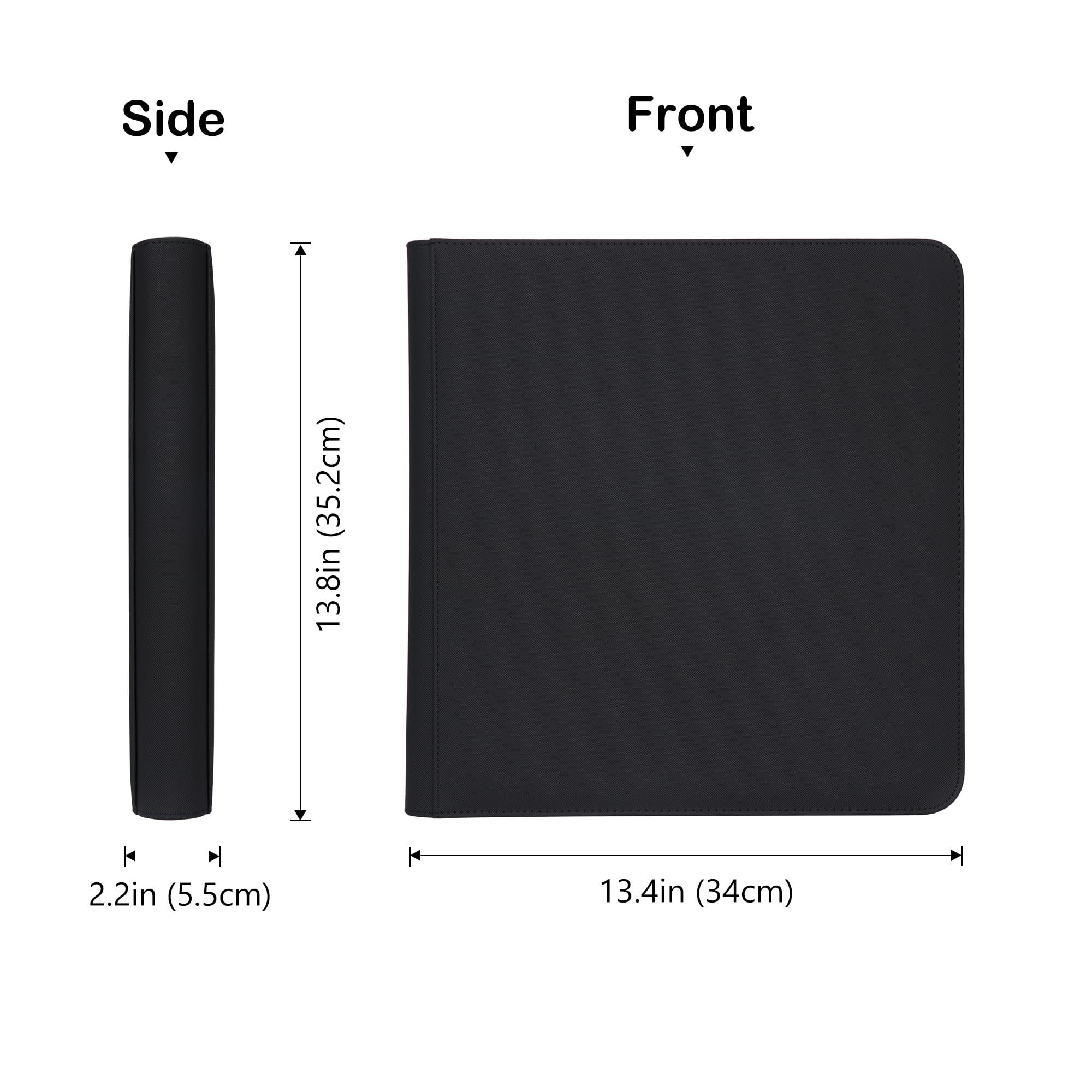Alteagle 12-pocket binder fits most cards in sleeves