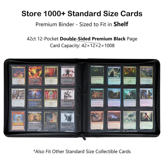Alteagle binder with side-loading pockets for easy card insertion